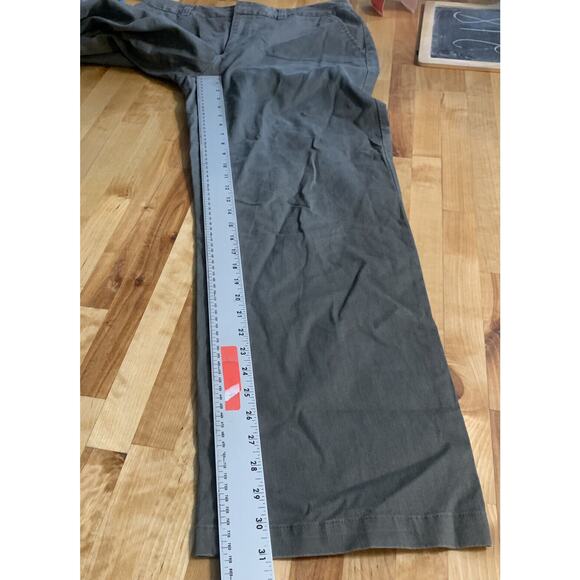 Caribbean Joe Pants Olive Casual Stretch Active Wide Leg Womens Sz‎ 12 EUC - Picture 10 of 12